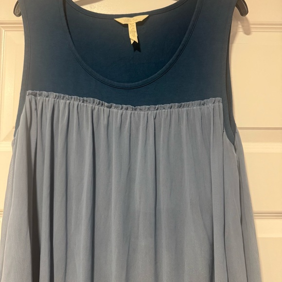 Matilda Jane Gold and Blue Sleeveless Tiered Blouse - Picture 4 of 8